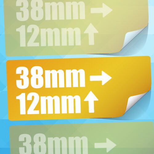 38mm X 12mm Labels