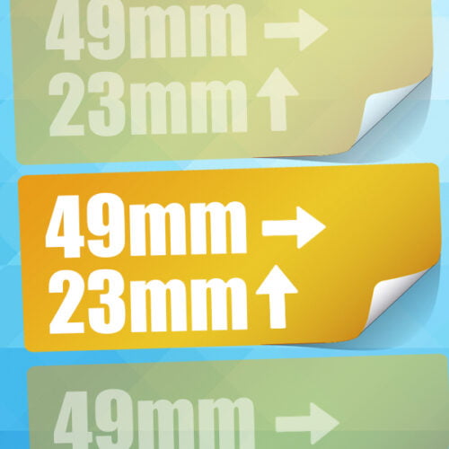 49mm X 23mm Labels