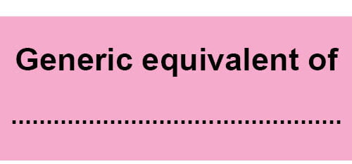 Generic equivalent of