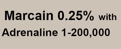 Marcain / Adrenaline