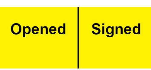 Opened | Signed