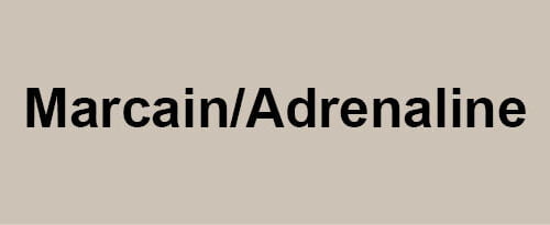 Marcain/Adrenaline