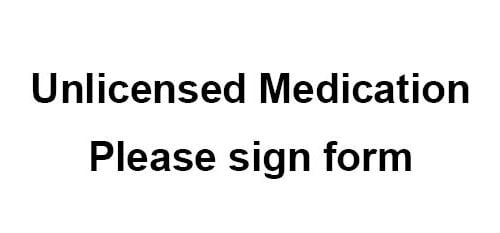 Unlicensed Medication