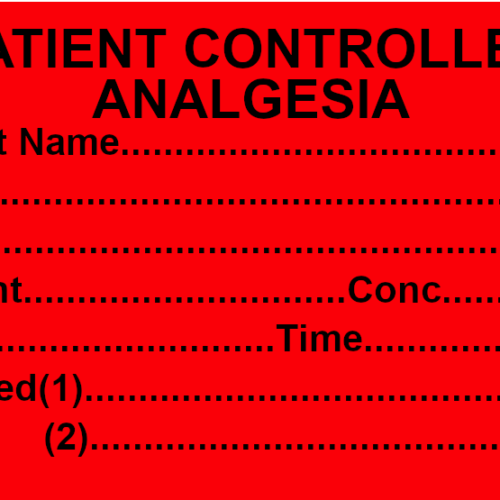 Patient Controlled Analgesia