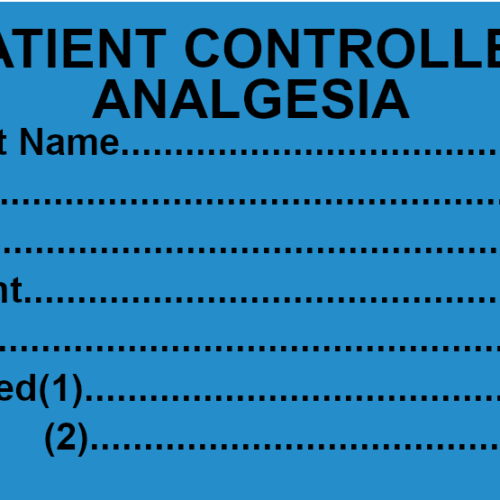 Patient Controlled Analgesia