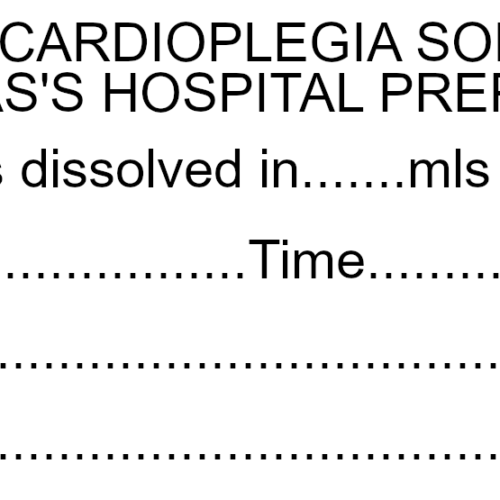 Blood Cardioplegia