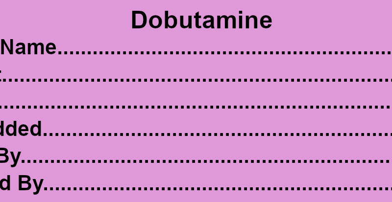Dobutamine