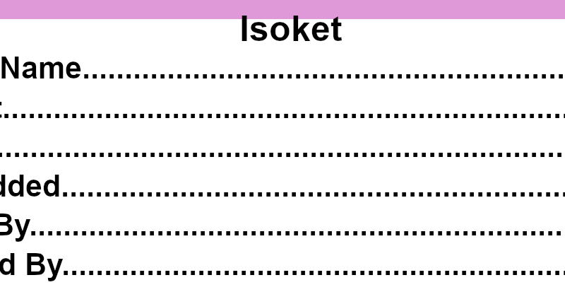 Isoket