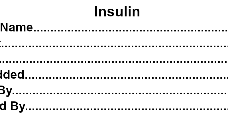 Insulin