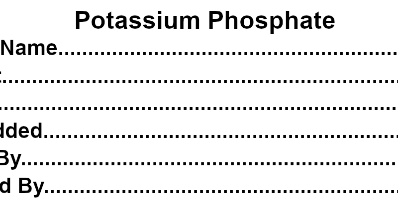 Potassium Phosphate
