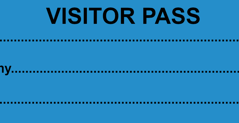 Visitor Pass