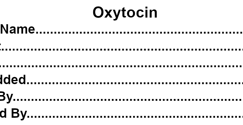 Oxytocin