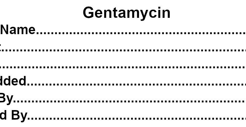 Gentamycin