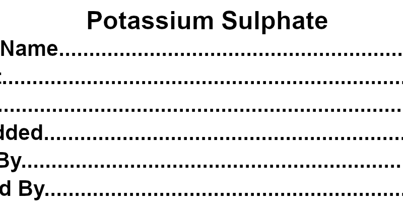 Potassium Sulphate