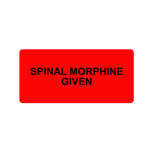Spinal Morphine